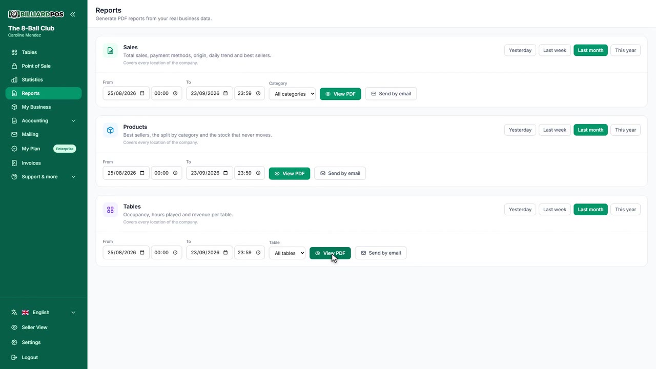 Sales reports as PDF video thumbnail