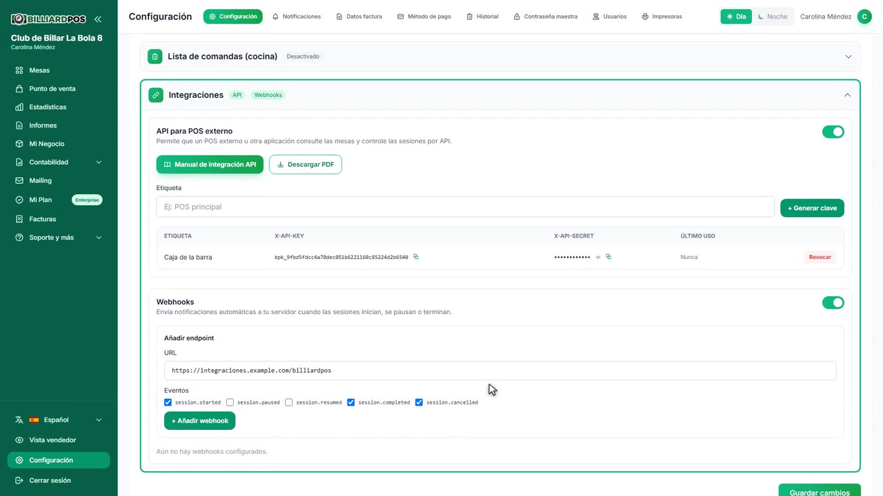 Miniatura del video de API externa y webhooks