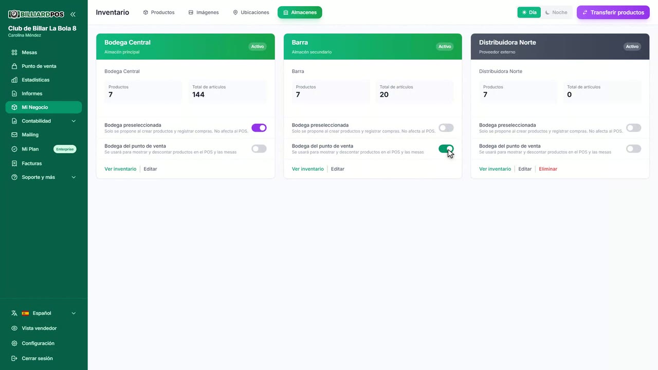 Miniatura del video de Configuración de almacenes