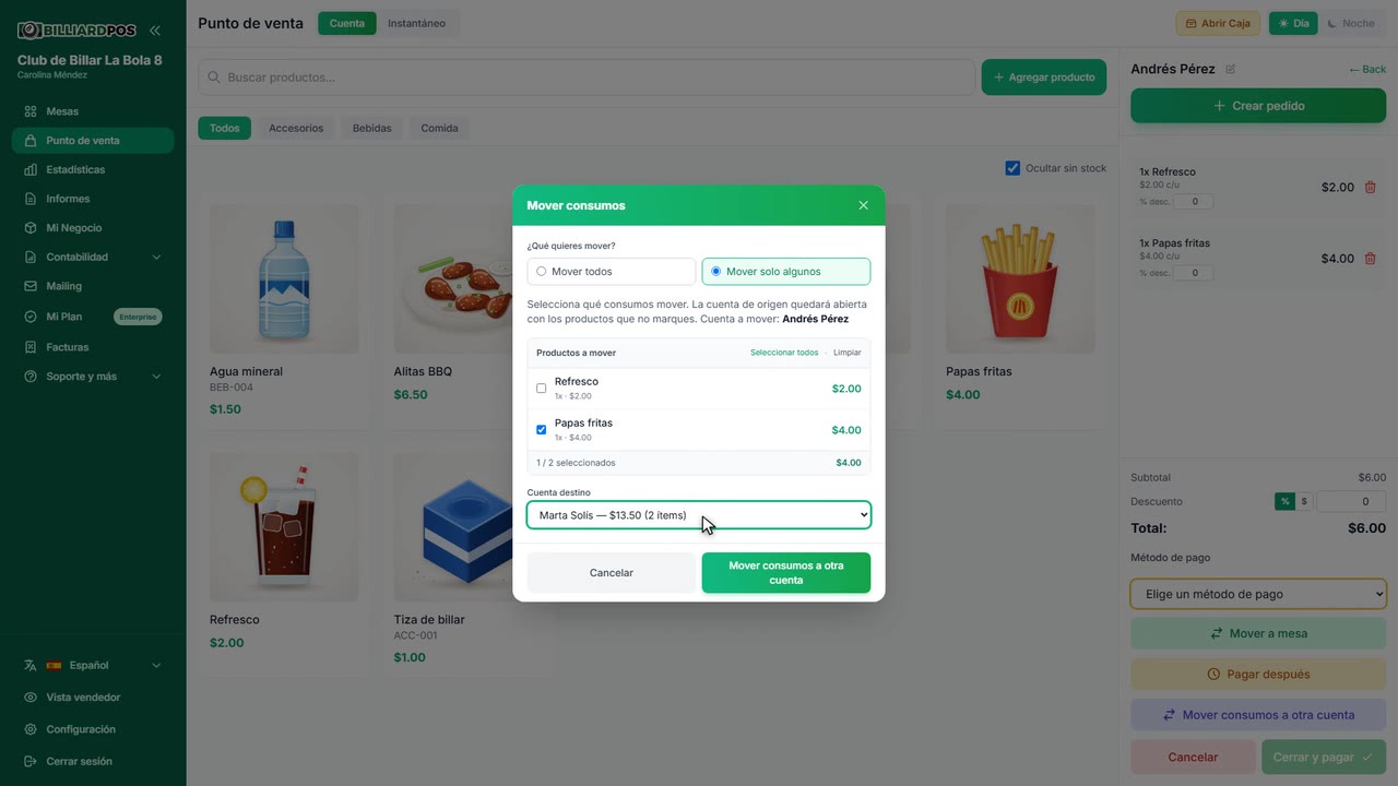 Miniatura del video de Cuentas POS: fusionar, renombrar y pagar después