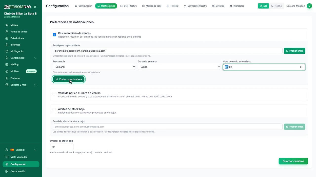 Miniatura del video de Notificaciones por email